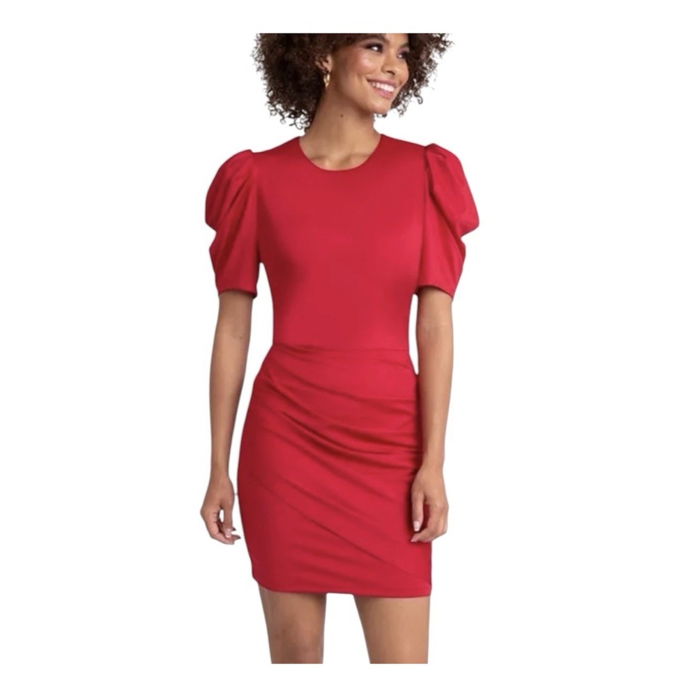 New BLACK HALO Alexa Mini Dress Women's Size 10 Red Stretch Formal MSRP $325